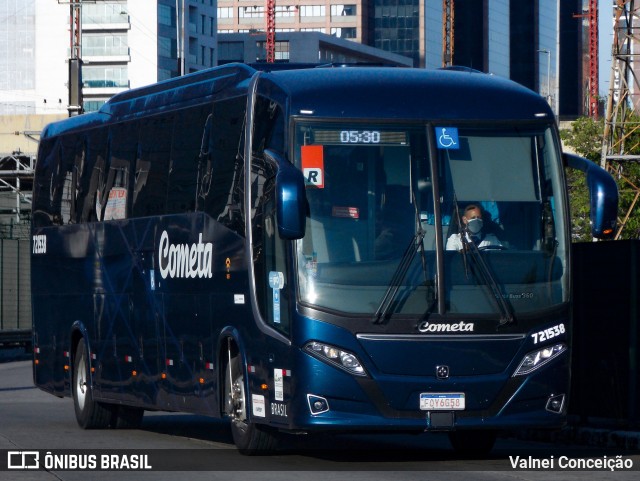 Viação Cometa 721538 na cidade de São Paulo, São Paulo, Brasil, por Valnei Conceição. Número da foto: #10706778.