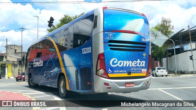 Viação Cometa 13200 na cidade de São Paulo, São Paulo, Brasil, por Michelangelo Macagnan da Silva. ID da foto: 10704960.