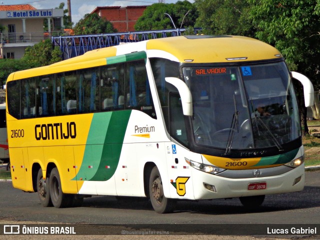 Empresa Gontijo de Transportes 21600 na cidade de Teresina, Piauí, Brasil, por Lucas Gabriel. ID da foto: 10705696.