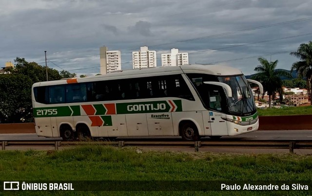 Empresa Gontijo de Transportes 21755 na cidade de Betim, Minas Gerais, Brasil, por Paulo Alexandre da Silva. ID da foto: 10705145.