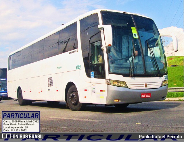 Ônibus Particulares 3009 na cidade de Aparecida, São Paulo, Brasil, por Paulo Rafael Peixoto. ID da foto: 10706297.