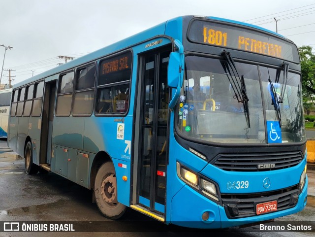 Taguatur - Taguatinga Transporte e Turismo 04329 na cidade de Taguatinga, Distrito Federal, Brasil, por Brenno Santos. Número da foto: #10704578.