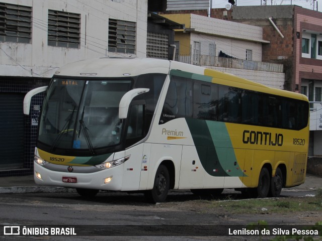 Empresa Gontijo de Transportes 18520 na cidade de Caruaru, Pernambuco, Brasil, por Lenilson da Silva Pessoa. ID da foto: 10704813.