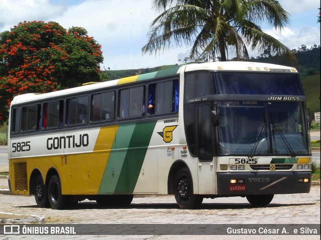 Empresa Gontijo de Transportes 5825 na cidade de João Monlevade, Minas Gerais, Brasil, por Gustavo César A.  e Silva. Número da foto: #10704234.