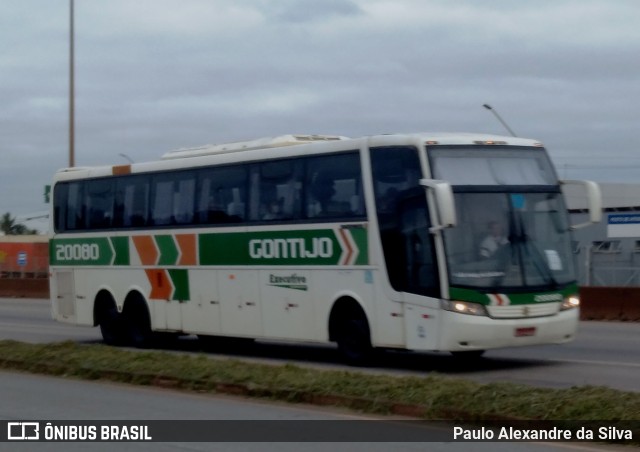 Empresa Gontijo de Transportes 20080 na cidade de Betim, Minas Gerais, Brasil, por Paulo Alexandre da Silva. Número da foto: #10705118.