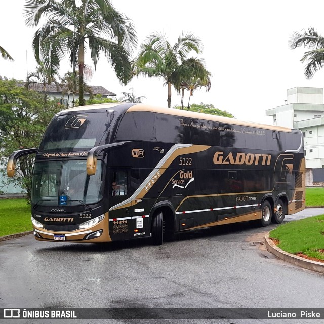 Auto Viação Gadotti 5122 na cidade de Jaraguá do Sul, Santa Catarina, Brasil, por Luciano  Piske. Número da foto: #10703085.