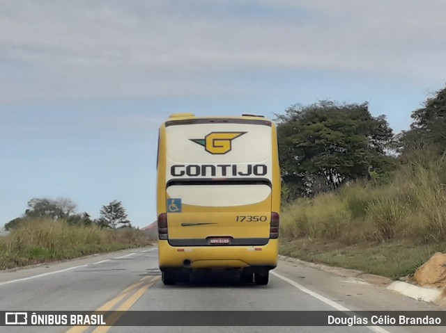 Empresa Gontijo de Transportes 17350 na cidade de Naque, Minas Gerais, Brasil, por Douglas Célio Brandao. ID da foto: 10703522.