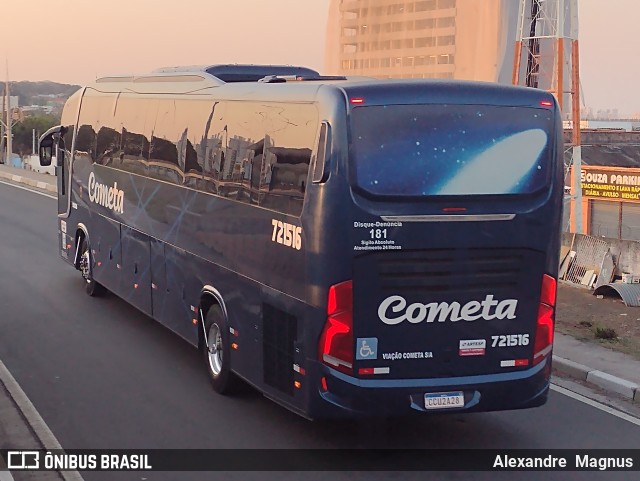 Viação Cometa 721516 na cidade de Campinas, São Paulo, Brasil, por Alexandre  Magnus. Número da foto: #10703856.