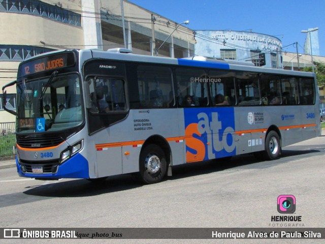 Nardelli Fretamento e Turismo 3480 na cidade de Salto, São Paulo, Brasil, por Henrique Alves de Paula Silva. ID da foto: 10706319.