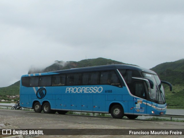 Auto Viação Progresso 6188 na cidade de Serra Talhada, Pernambuco, Brasil, por Francisco Mauricio Freire. ID da foto: 10704681.