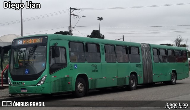 Auto Viação São José dos Pinhais EB607 na cidade de Curitiba, Paraná, Brasil, por Diego Lian. Número da foto: #10702941.