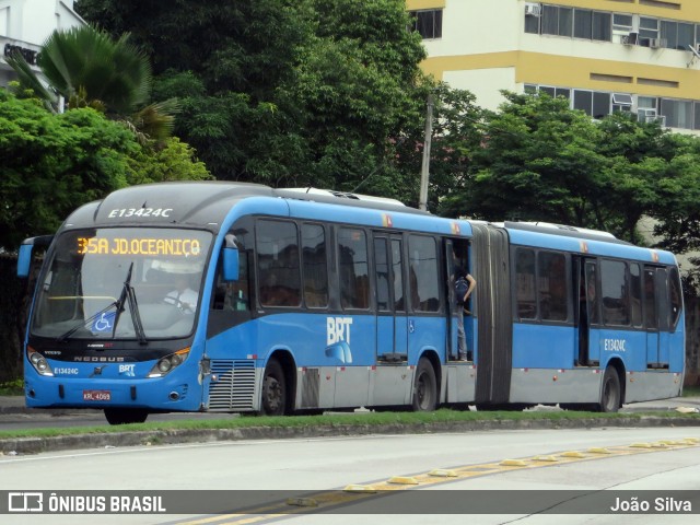 Transportes Barra E13424C na cidade de Rio de Janeiro, Rio de Janeiro, Brasil, por João Silva. ID da foto: 10709471.