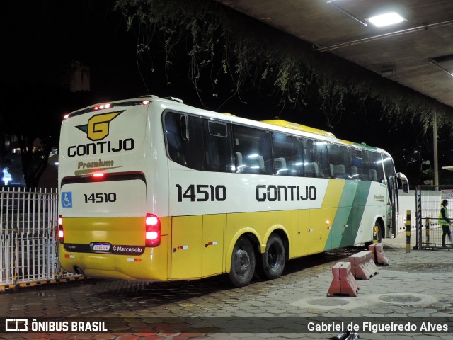 Empresa Gontijo de Transportes 14510 na cidade de Belo Horizonte, Minas Gerais, Brasil, por Gabriel de Figueiredo Alves. ID da foto: 10710518.