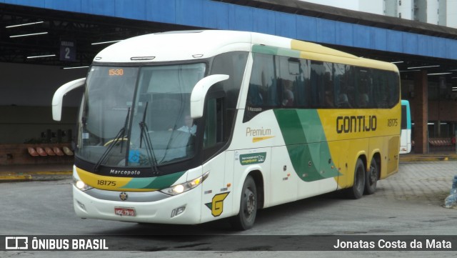 Empresa Gontijo de Transportes 18175 na cidade de Coronel Fabriciano, Minas Gerais, Brasil, por Jonatas Costa da Mata. ID da foto: 10709080.