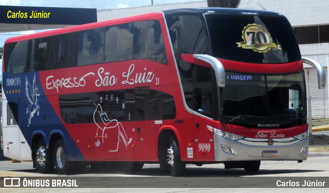 Expresso São Luiz 9090 na cidade de Goiânia, Goiás, Brasil, por Carlos Júnior. Número da foto: #10710302.