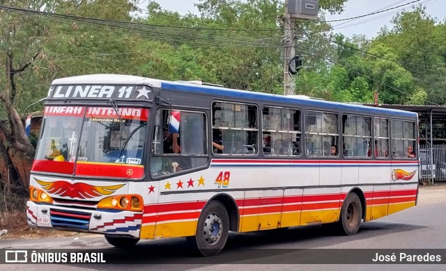 Empresa De Transporte Fátima S.R.L. Linea 11 48 na cidade de San Lorenzo, Central, Paraguai, por José Paredes. Número da foto: #10706993.