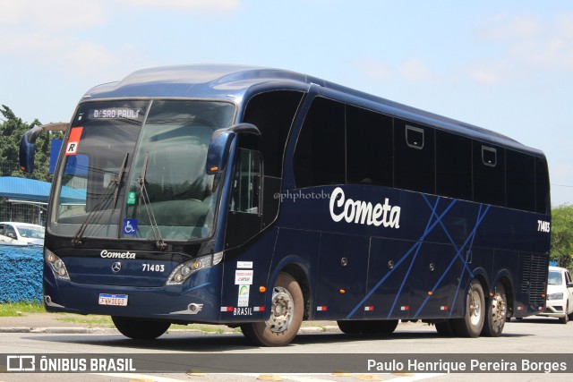 Viação Cometa 71403 na cidade de São Paulo, São Paulo, Brasil, por Paulo Henrique Pereira Borges. Número da foto: #10709698.