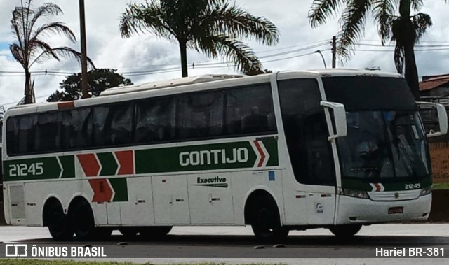 Empresa Gontijo de Transportes 21245 na cidade de Betim, Minas Gerais, Brasil, por Hariel BR-381. ID da foto: 10707607.