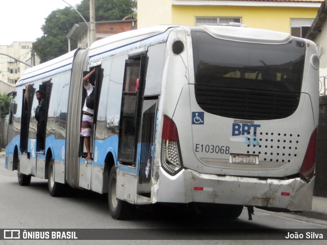 Mobi Rio E10306B na cidade de Rio de Janeiro, Rio de Janeiro, Brasil, por João Silva. ID da foto: 10709491.