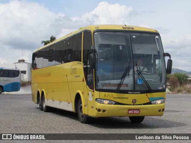 Viação Itapemirim 8713 na cidade de Caruaru, Pernambuco, Brasil, por Lenilson da Silva Pessoa. ID da foto: 10707391.