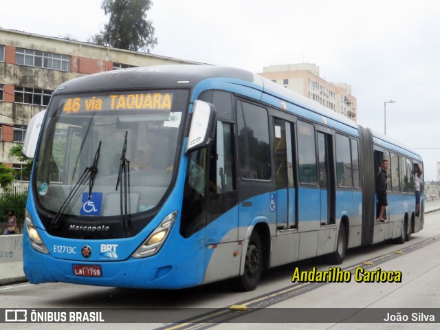 Mobi Rio E12713C na cidade de Rio de Janeiro, Rio de Janeiro, Brasil, por João Silva. Número da foto: #10709322.