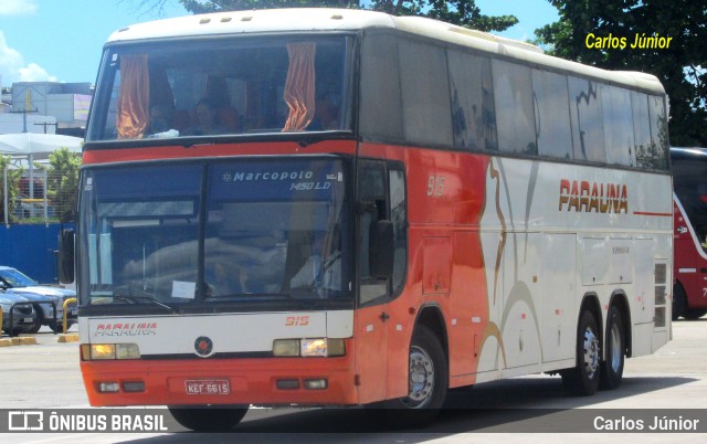 Viação Paraúna 915 na cidade de Goiânia, Goiás, Brasil, por Carlos Júnior. ID da foto: 10710390.