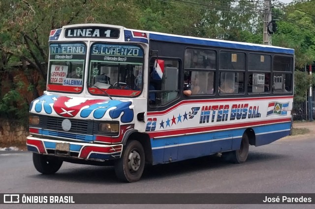 Inter Bus SRL - Linea 1 23 na cidade de San Lorenzo, Central, Paraguai, por José Paredes. Número da foto: #10707016.