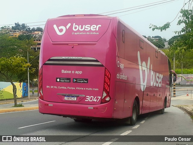 Buser Brasil Tecnologia 3047 na cidade de Itabira, Minas Gerais, Brasil, por Paulo Cesar. ID da foto: 10707772.