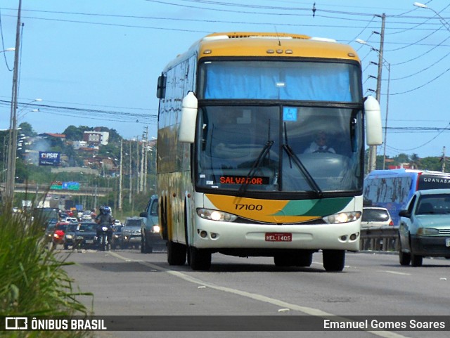 Empresa Gontijo de Transportes 17100 na cidade de Bayeux, Paraíba, Brasil, por Emanuel Gomes Soares. Número da foto: #10709027.