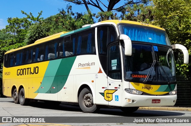 Empresa Gontijo de Transportes 14520 na cidade de São Paulo, São Paulo, Brasil, por José Vitor Oliveira Soares. ID da foto: 10707876.