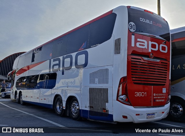 Viação Santana Iapó 3601 na cidade de Aparecida, São Paulo, Brasil, por Vicente de Paulo Alves. ID da foto: 10710656.