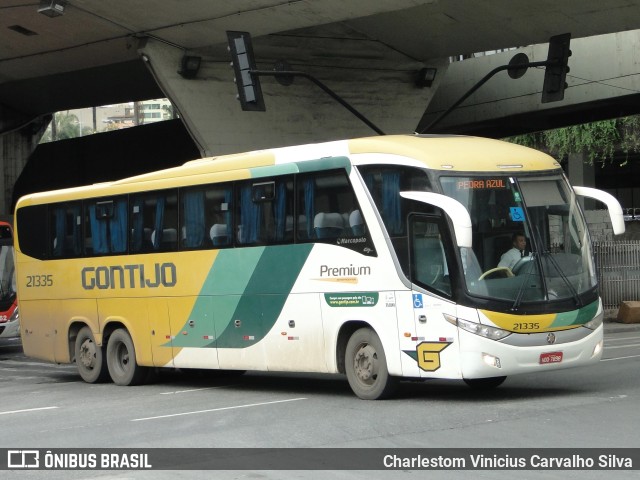 Empresa Gontijo de Transportes 21335 na cidade de Belo Horizonte, Minas Gerais, Brasil, por Charlestom Vinicius Carvalho Silva. ID da foto: 10709723.