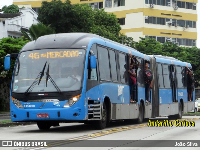 Mobi Rio E13428C na cidade de Rio de Janeiro, Rio de Janeiro, Brasil, por João Silva. ID da foto: 10709455.