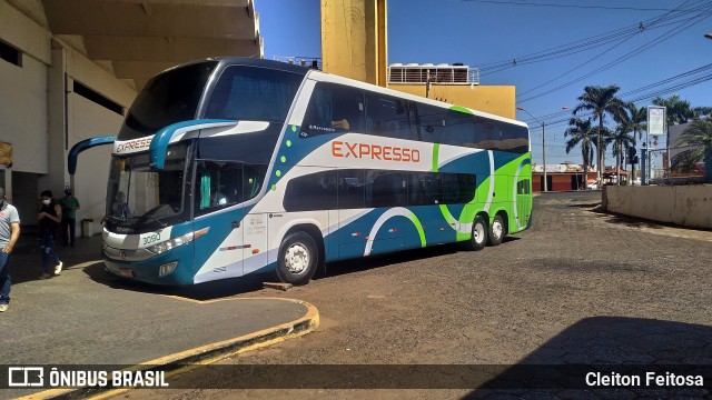 Expresso Transporte e Turismo Ltda. 3090 na cidade de Itumbiara, Goiás, Brasil, por Cleiton Feitosa. ID da foto: 10710379.