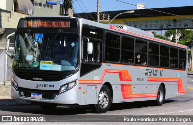 Viação Resendense RJ 192.001 na cidade de Volta Redonda, Rio de Janeiro, Brasil, por Paulo Henrique Pereira Borges. Número da foto: #10714361.