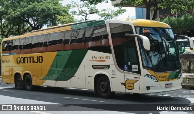 Empresa Gontijo de Transportes 15060 na cidade de Belo Horizonte, Minas Gerais, Brasil, por Hariel Bernades. ID da foto: 10713039.