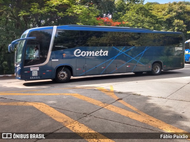 Viação Cometa 721502 na cidade de São Paulo, São Paulo, Brasil, por Fábio Paixão. ID da foto: 10711388.