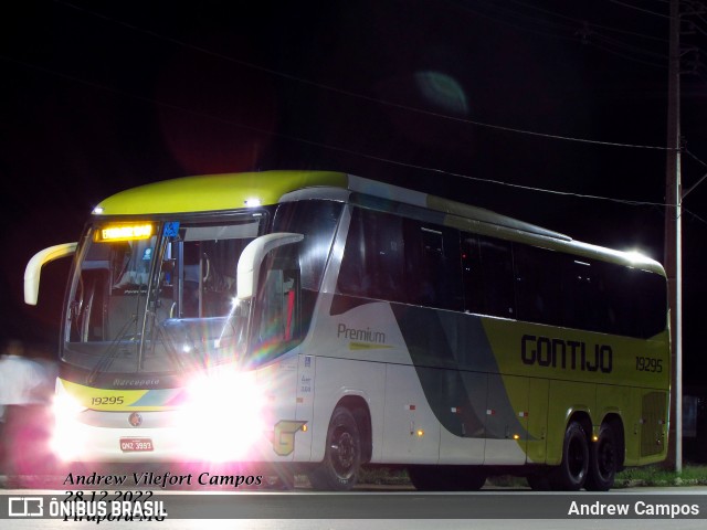 Empresa Gontijo de Transportes 19295 na cidade de Pirapora, Minas Gerais, Brasil, por Andrew Campos. ID da foto: 10712942.