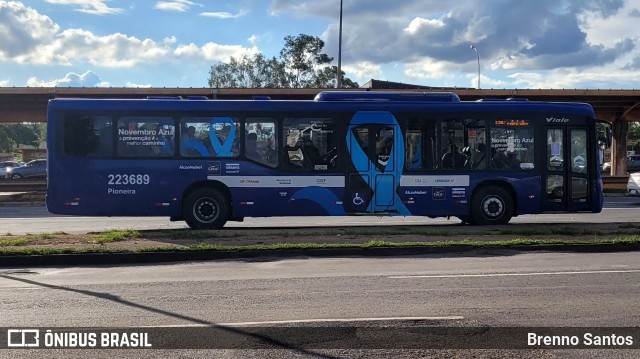 Viação Pioneira 223689 na cidade de Candangolândia, Distrito Federal, Brasil, por Brenno Santos. Número da foto: #10713936.