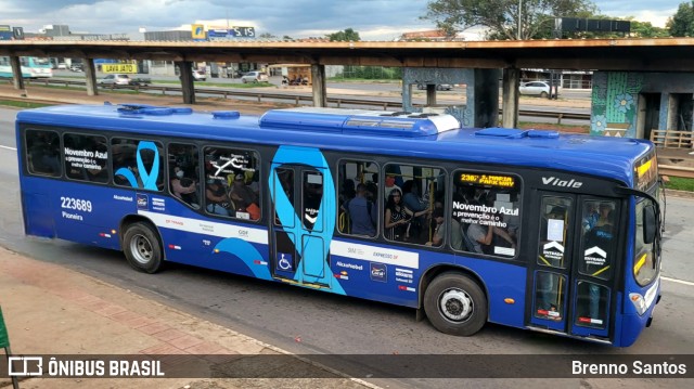 Viação Pioneira 223689 na cidade de Candangolândia, Distrito Federal, Brasil, por Brenno Santos. Número da foto: #10713927.