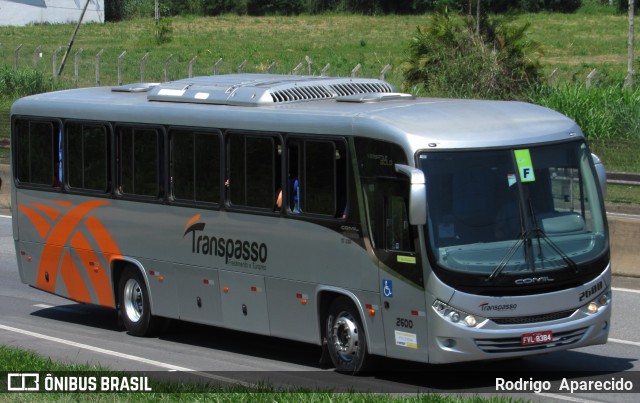 Transpasso Fretamentos e Turismo 2600 na cidade de Aparecida, São Paulo, Brasil, por Rodrigo  Aparecido. Número da foto: #10714249.