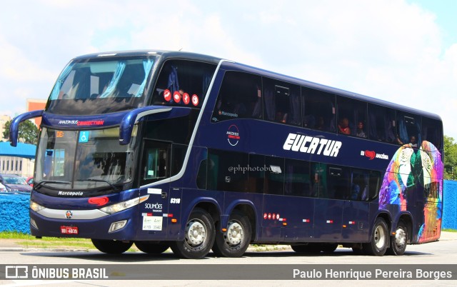 Eucatur - Empresa União Cascavel de Transportes e Turismo 5318 na cidade de São Paulo, São Paulo, Brasil, por Paulo Henrique Pereira Borges. ID da foto: 10717837.