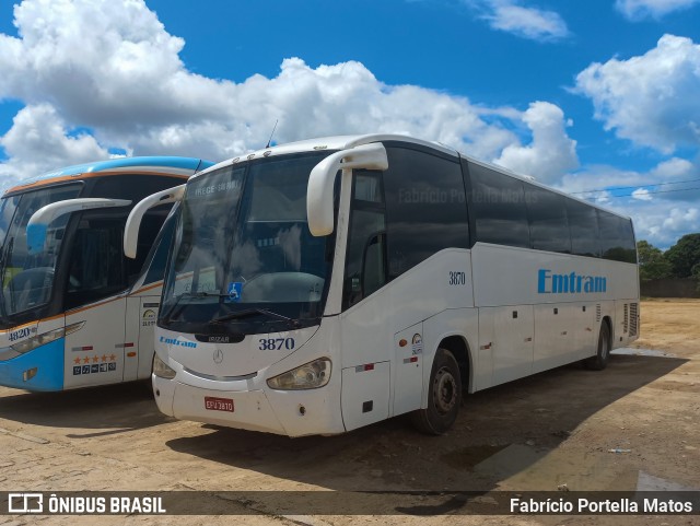 Emtram 3870 na cidade de Vitória da Conquista, Bahia, Brasil, por Fabrício Portella Matos. Número da foto: #10717731.
