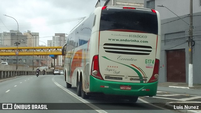 Empresa de Transportes Andorinha 6174 na cidade de São Paulo, São Paulo, Brasil, por Luis Nunez. ID da foto: 10716743.