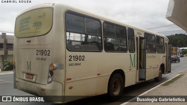 Auto Viação São Braz 21902 na cidade de Campo Magro, Paraná, Brasil, por Busologia Gabrielística. ID da foto: 10718134.