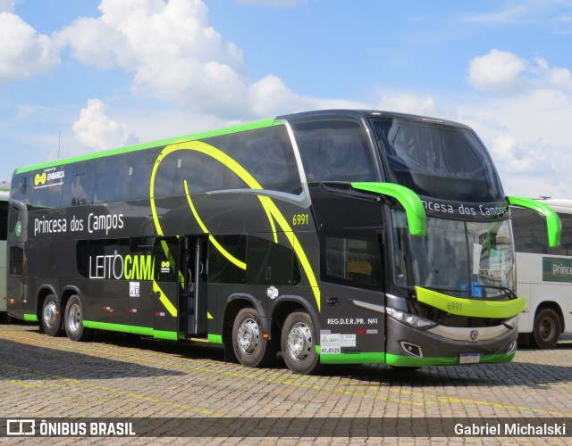 Expresso Princesa dos Campos 6991 na cidade de Ponta Grossa, Paraná, Brasil, por Gabriel Michalski. Número da foto: #10716707.