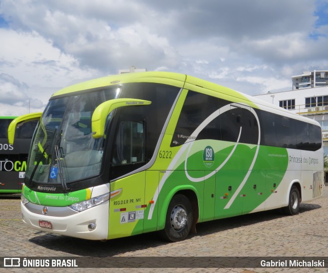Expresso Princesa dos Campos 6222 na cidade de Ponta Grossa, Paraná, Brasil, por Gabriel Michalski. Número da foto: #10716659.