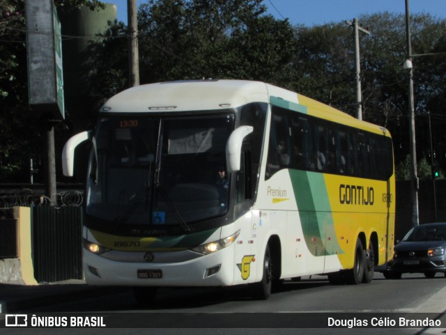 Empresa Gontijo de Transportes 18670 na cidade de Belo Horizonte, Minas Gerais, Brasil, por Douglas Célio Brandao. ID da foto: 10717623.