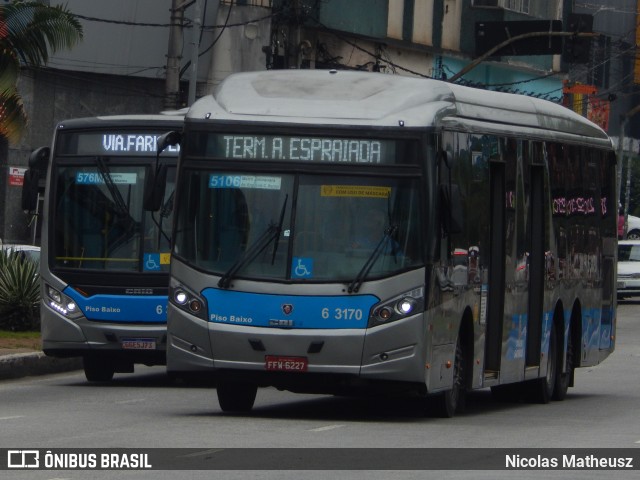 Viação Paratodos > São Jorge > Metropolitana São Paulo > Mobibrasil 6 3170 na cidade de São Paulo, São Paulo, Brasil, por Nicolas Matheusz. Número da foto: #10715110.