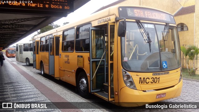Auto Viação Mercês MC301 na cidade de Curitiba, Paraná, Brasil, por Busologia Gabrielística. Número da foto: #10715617.